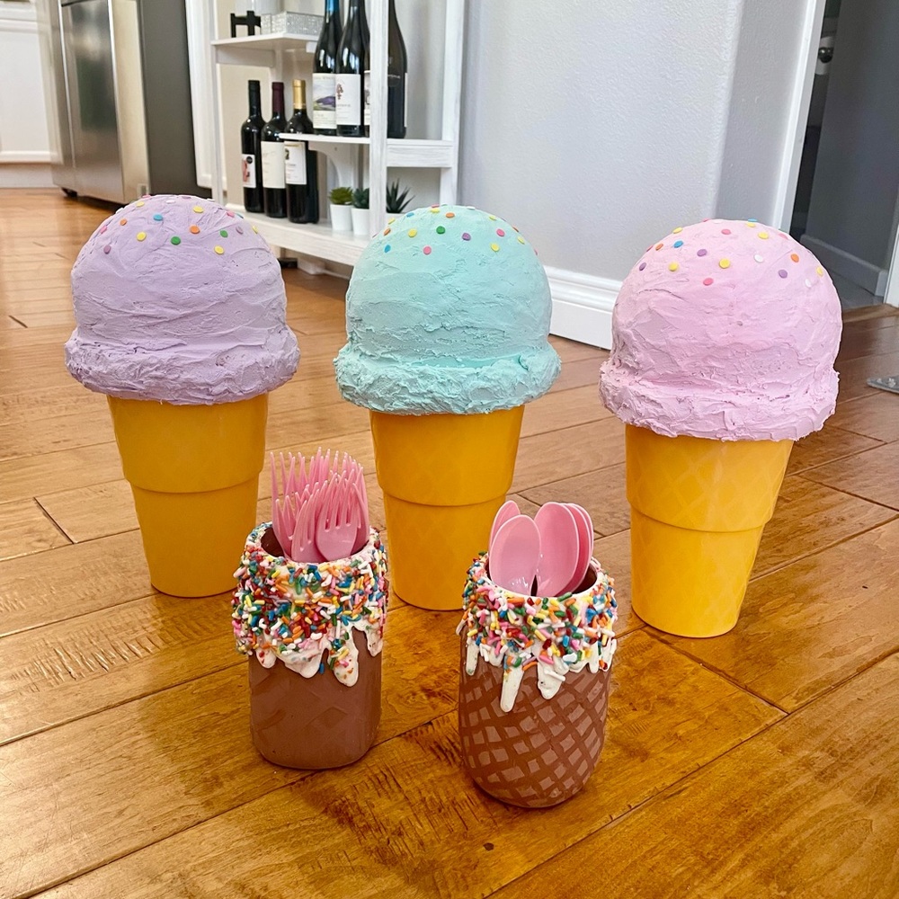 Ice cream theme party decorations 🍦
